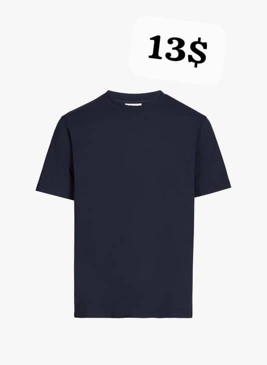 T-shirt noir pour homme